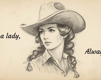 She's a Lady Vintage Playing Card Phone Case | Western Floral giftin g