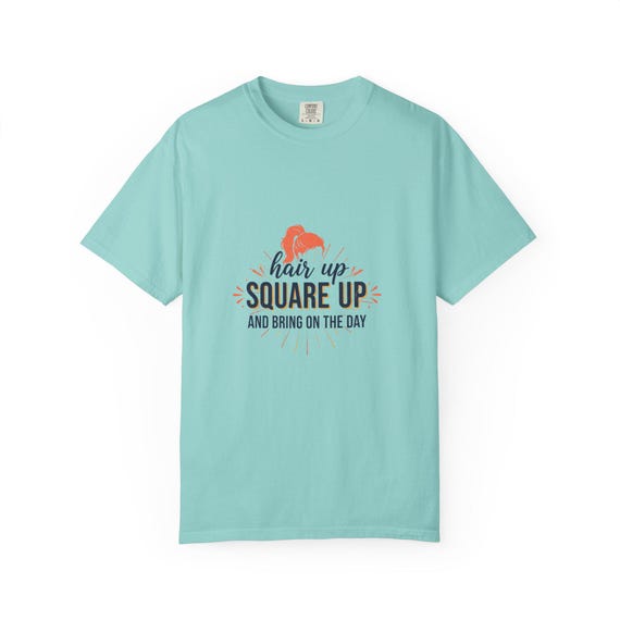 Hair Up Square Up T-shirt | Boxing Girl Graphic Tee