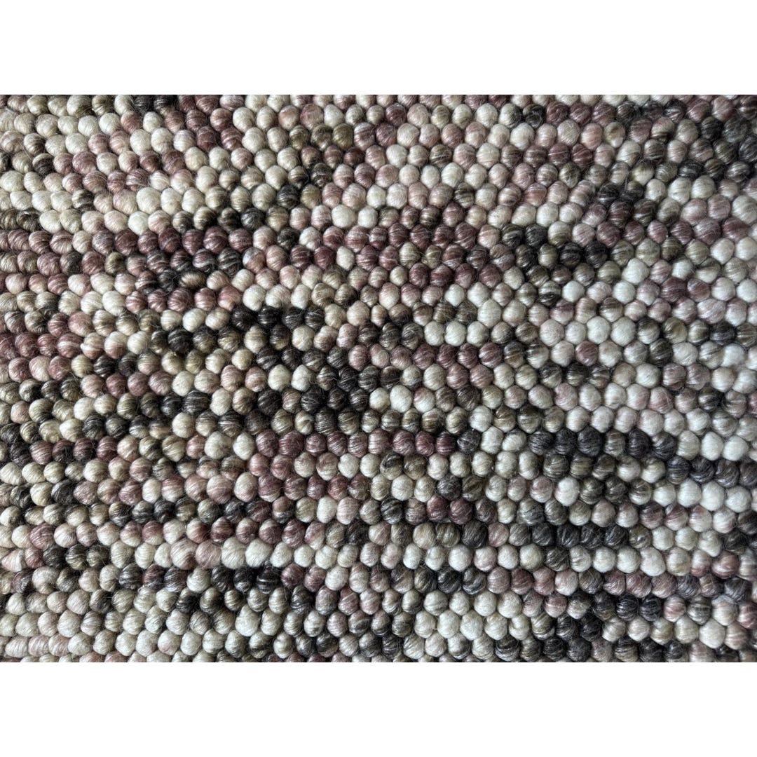 Handwoven Wool Rug, Neutral Textured Area Rug, Modern Pebble Weave ...