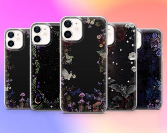Witchy Phone Case Gothic Dark Cover for iPhone 17Pro, 16E, 15, 14, 13 Samsung S26, S25, A57 Pixel 10A, 10ProXL, 9A, 8A, 8Pro