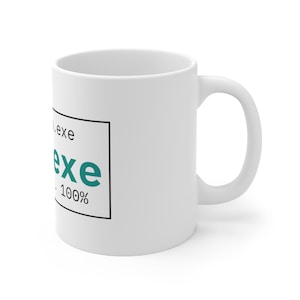 Boo.exe Mug, Funny Halloween Programmer Coffee Cup, Spooky IT Gift