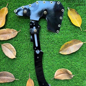 RE9 upgraded hatchet fully sheathed Leon Kennedy Resident Evil Requiem real steel collector prop