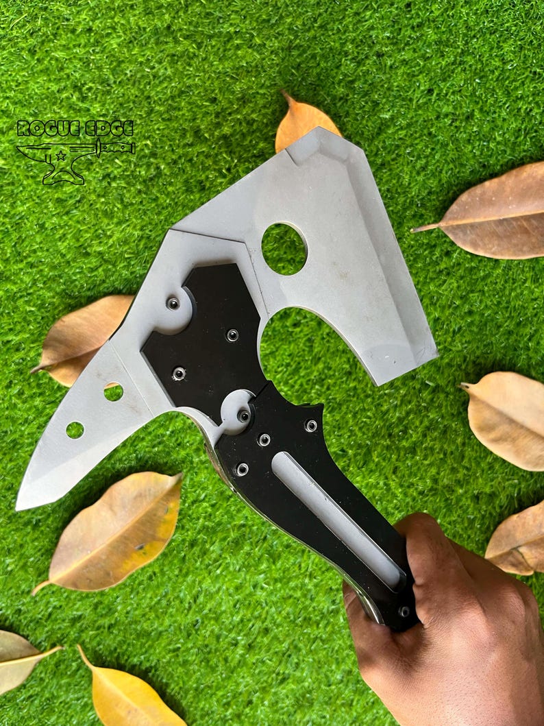 RE9 Leon Kennedy fully upgraded hatchet held real steel Resident Evil Requiem game gift for him