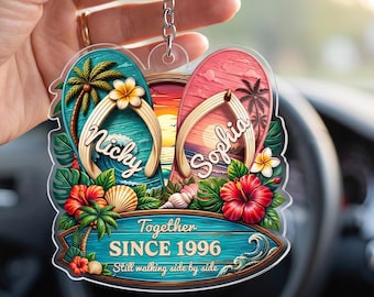 Custom Cruise Together Magnet , Personalized Summer Vacation And Travel Gifts For Husband And Wife, Him And Her - Still Walking Side By Side