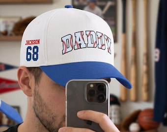 Gorra de béisbol con número personalizado, gorra con nombre personalizado, gorra deportiva bordada, gorra con texto personalizado en la parte trasera, gorra de béisbol con número de regalo, gorra de equipo