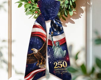 Banda personalizada conmemorativa del 250 aniversario de Estados Unidos, 250 años de libertad en EE. UU., banda personalizada del 250 aniversario de EE. UU., decoración patriótica, decoración para el 4 de julio (1776-2026).