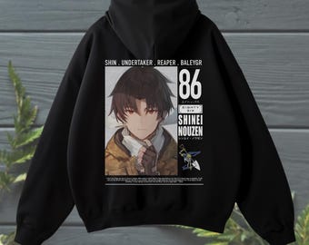86 Eighty-Six Shin Nouzen Hoodie – Undertaker Mecha Pilot Streetwear Pullover