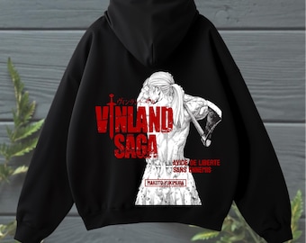 Thorfinn Inspired Hoodie – Vinland Saga Viking Anime Sweatshirt, Nordic Warrior Graphic Pullover