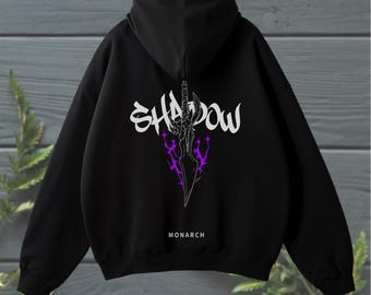 Sung Jin-Woo Hoodie – Solo Leveling Anime Sweatshirt, Shadow Monarch Graphic Pullover, System Hunter Streetwear