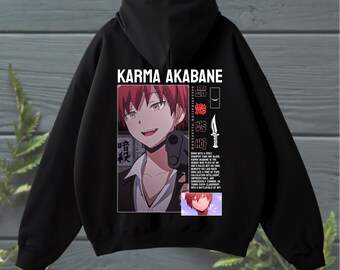 Karma Akabane Hoodie – Assassination Classroom Anime Sweatshirt, Assassin Graphic Pullover, Karuma Streetwear