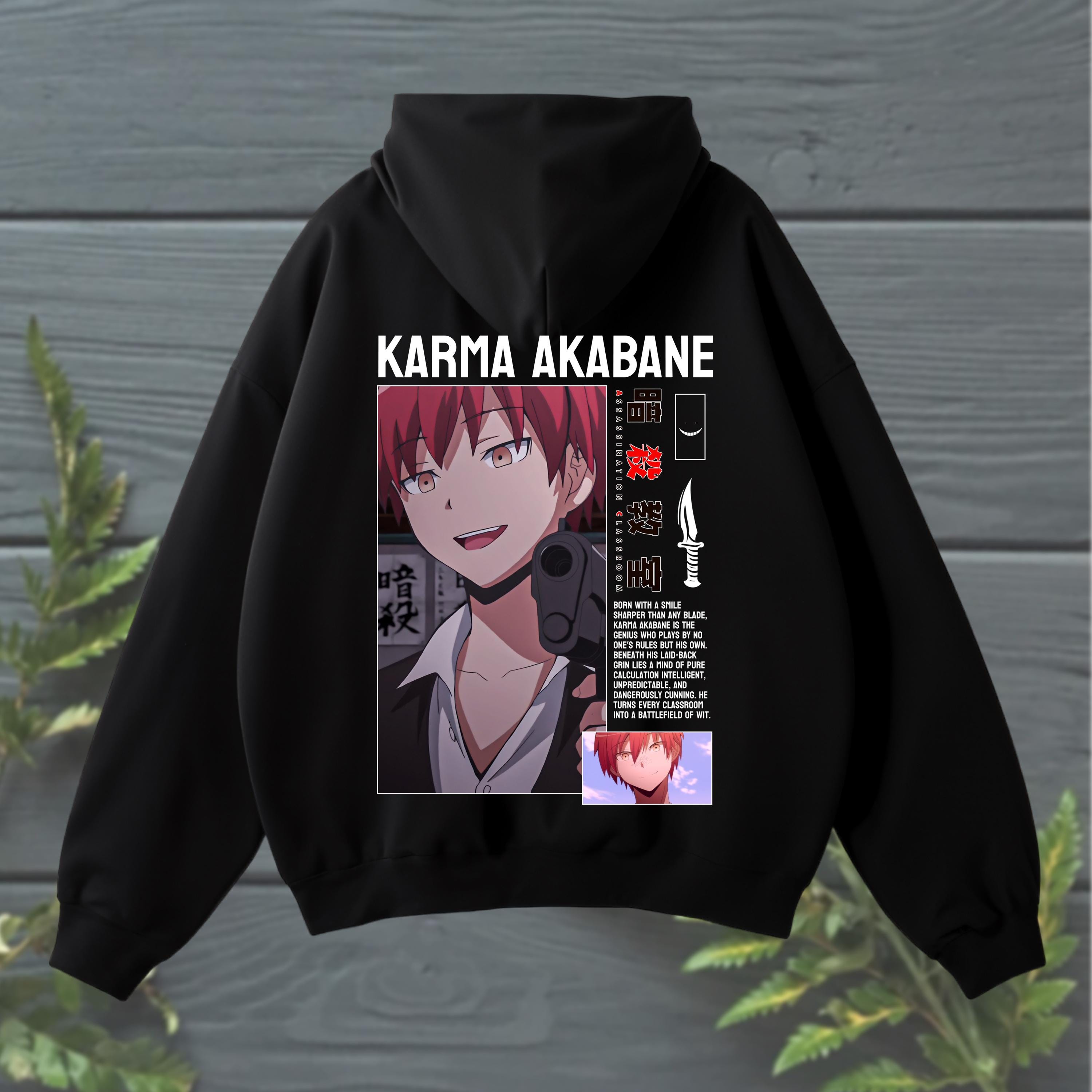 Karma Akabane Hoodie – Assassination Classroom Anime Sweatshirt
