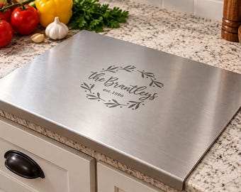Personalized Stainless Steel Cutting Board