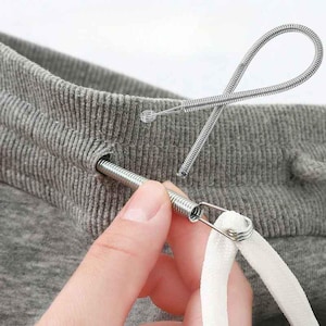 Spring Drawstring Threader Tool | Heavy-Duty Bodkin for Hoodies, Sweatpants, Waistbands
