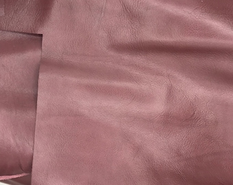 Leather 3-4 ounce brown/purple Italian calf 12" x 24"