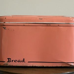 Vintage Bread Box Pink - Etsy
