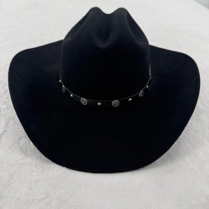 Keystone Denver Brown Wool Western Cowboy Hat Studded Buckle Band Small 6 7/8 Rockmount Crushable Brown Felt Denver Western Cowboy Hat main image 2