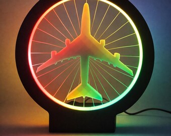 Boeing 747 RGB Table Lamp, 24 cm, USB, App and Remote Control