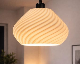 Spiral Pendant Light, 32 cm, E27 LED Bulb and Ceiling Kit