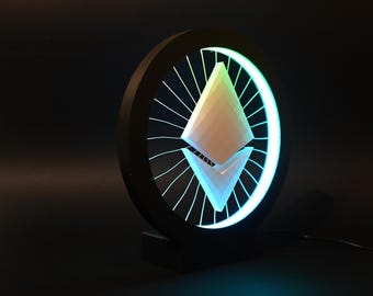 Ethereum RGB Table Lamp, 24 cm, USB, App and Remote Control