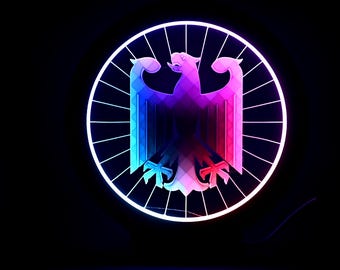 German Eagle RGB Table Lamp, 24 cm, USB, Remote Control