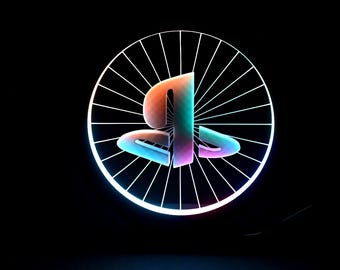 PlayStation Logo RGB Table Lamp, 24 cm, USB, Remote Control