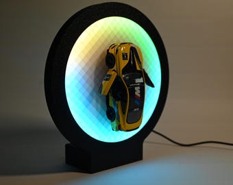 RGB Display Ring for Model Cars, 24 cm, App and Remote Control