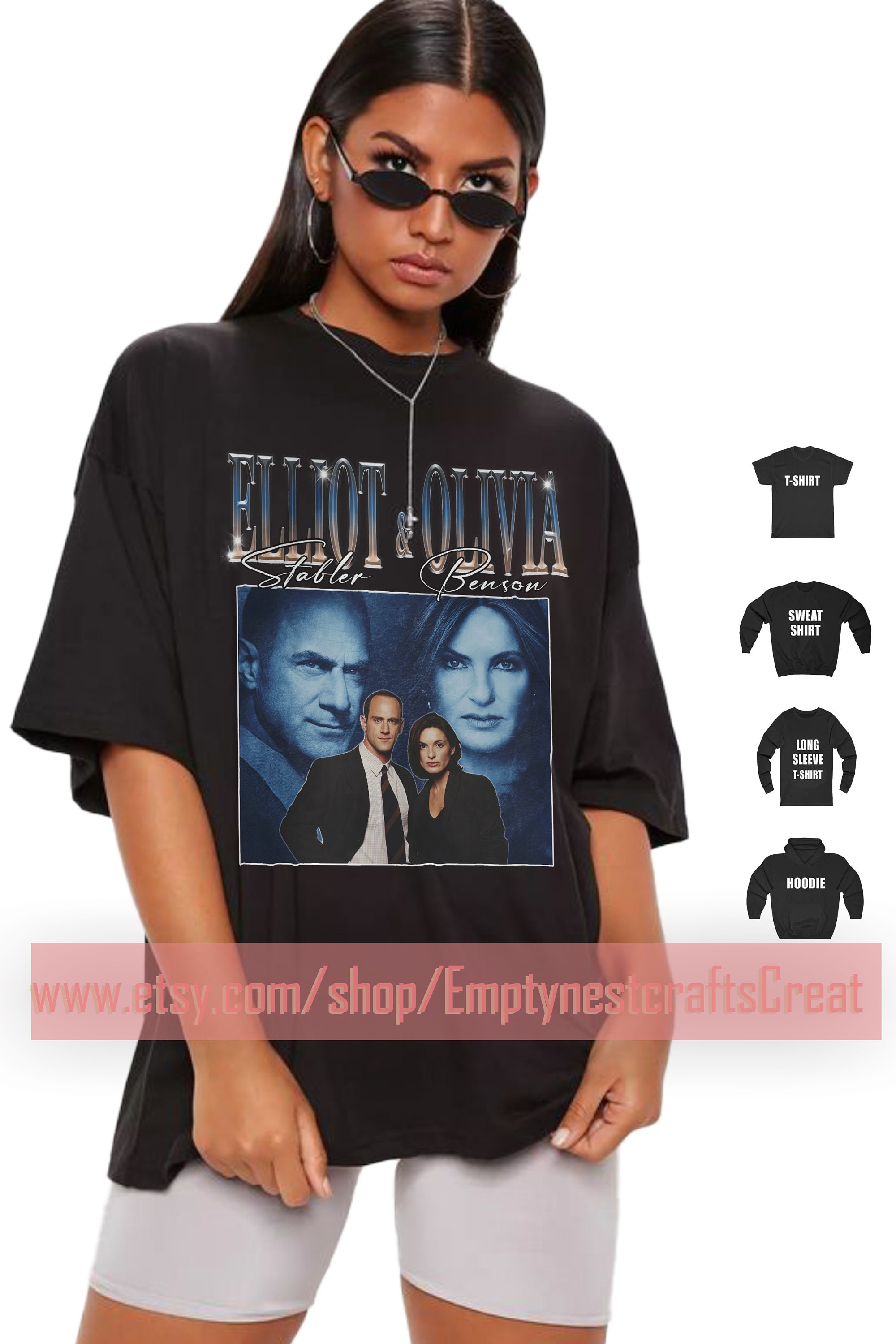 Discover Elliot Stabler and Olivia Benson Vintage 90s Tee