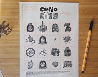 Curio City Fall Catalogue - Risograph Print
