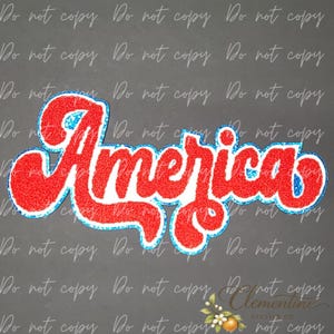 Grote Amerikaanse chenille met opstrijkpatch met glitter aan de achterkant