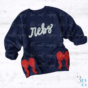 Avec nœuds latéraux | Écusson à sequins Rebs | Sweat-shirt femme | Tailles S à 5XL