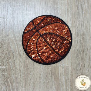 10 cm basket-paljett-strykmärke