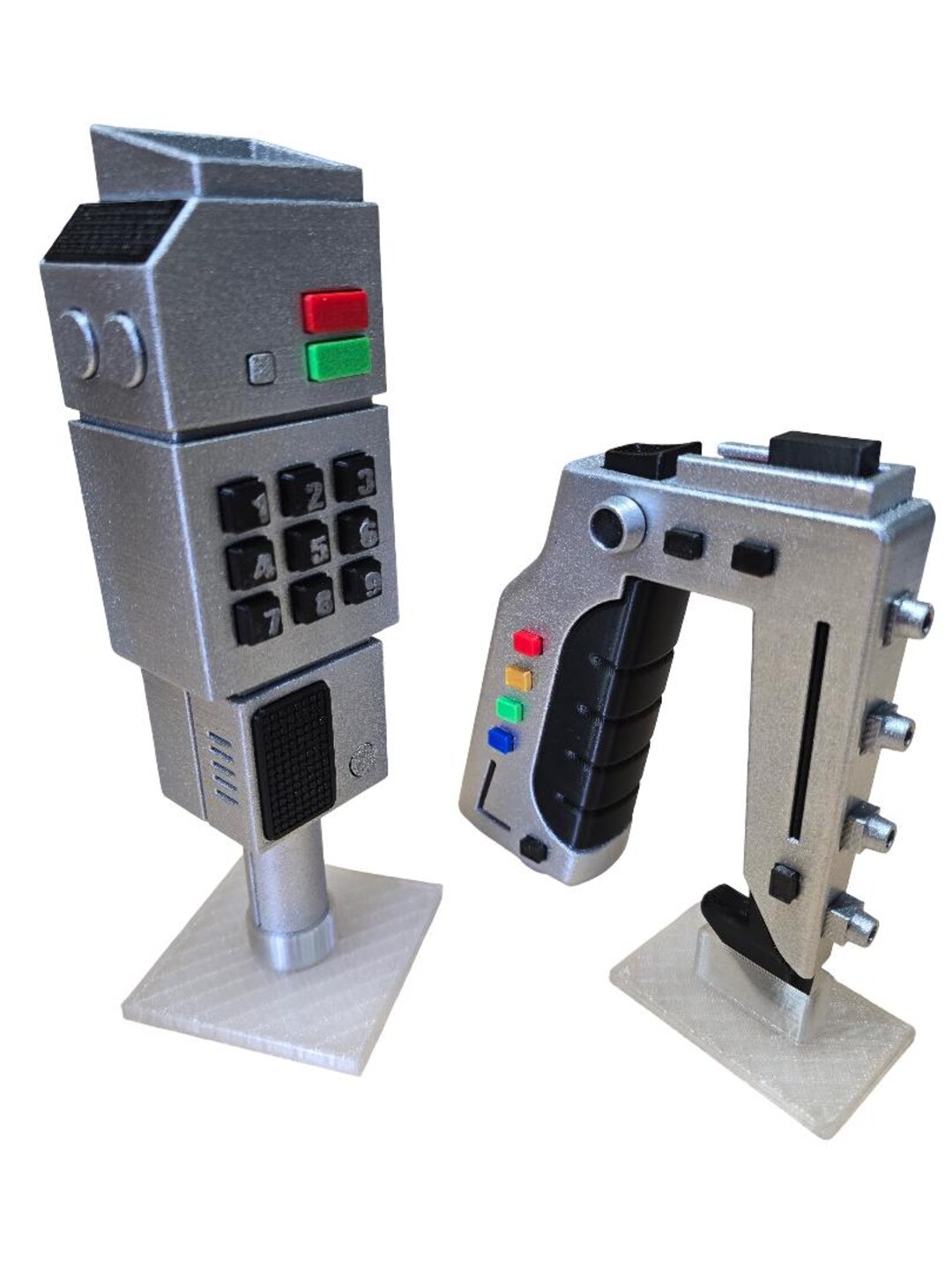 Retro Sci-fi Stun Gadget & Comlock Set 3D Printed Fan Art Display Props ...