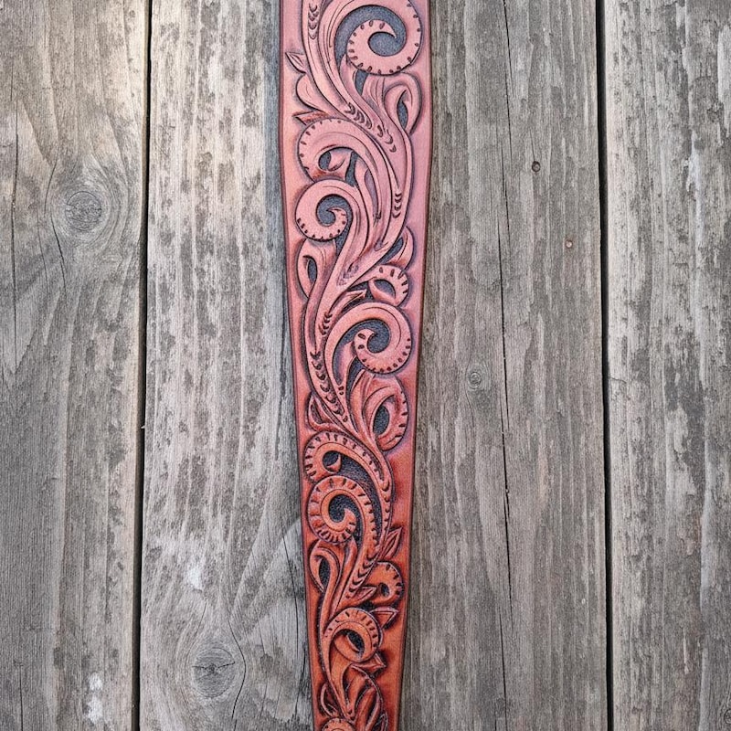 Flower Rifle Sling Customized Rifle Sling Leather - Etsy