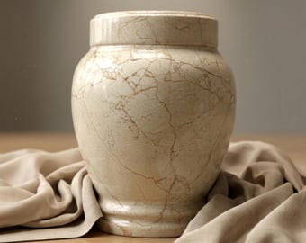 Marble Cremation Urns for Human Ashes – Elegant Memorial Urn to Honor a Loved One – Handcrafted Natural Stone Urn – Multiple Sizes Available