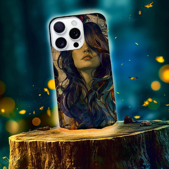 Art Nouveau Woman Portrait Phone Case, Protective Cover