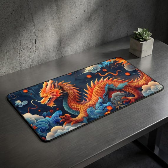 Legendary Dragon Desk Mat – Japanese Style XL Mousepad