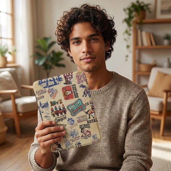 Wild & Free Western Collage - Vibrant Kindle Case