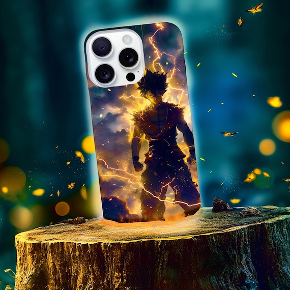 The Golden Warrior, Epic Anime Aura MagSafe Phone Case | Tough Magnetic Case