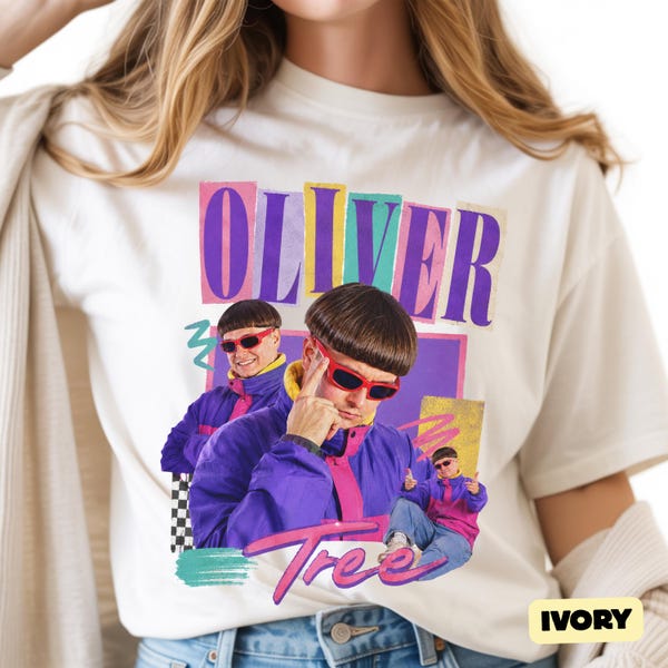 Camiseta retro vintage de Oliver Tree, camiseta retro de los 90 de Oliver Tree, camiseta para fans de Oliver Tree, ropa unisex con estampado Y2K, camiseta de merchandising musical de Oliver Tree