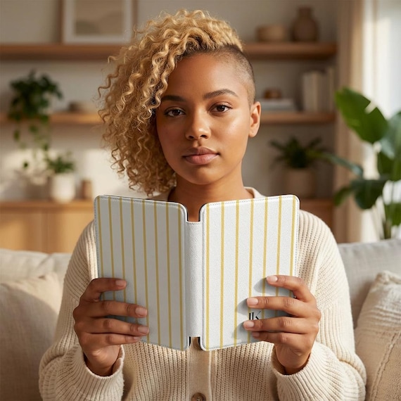 Personalized Kindle Case | Quiet Luxury Nautical Signature Kindle Sleeve