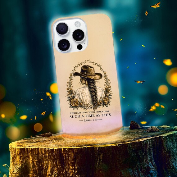 Sacred Text Floral Western iPhone Case | Vintage Spiritual Phone Cover