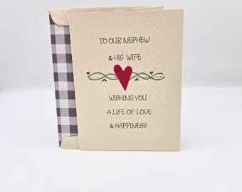 Nephew Wedding Card from Aunt and Uncle