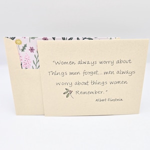 Birthday Card for Women - Women & Men card - Albert Einstein Quote - Funny Female Card - Wedding Anniversary Card