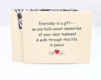 Sympathy Card for Loss of Husband, Bereavement Grief Card