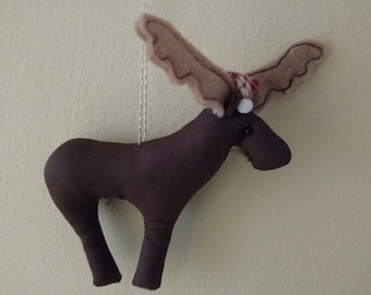 Moose Christmas Ornament - Moose with Antlers - Animal Ornament - Moose Lover Ornament