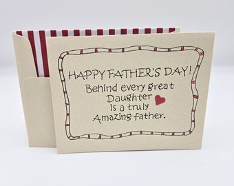 Happy Father's Day - Father's Day Gift - Father's Day Card from Daughter - Funny Father's Day Card - Dad Card - Amazing Father