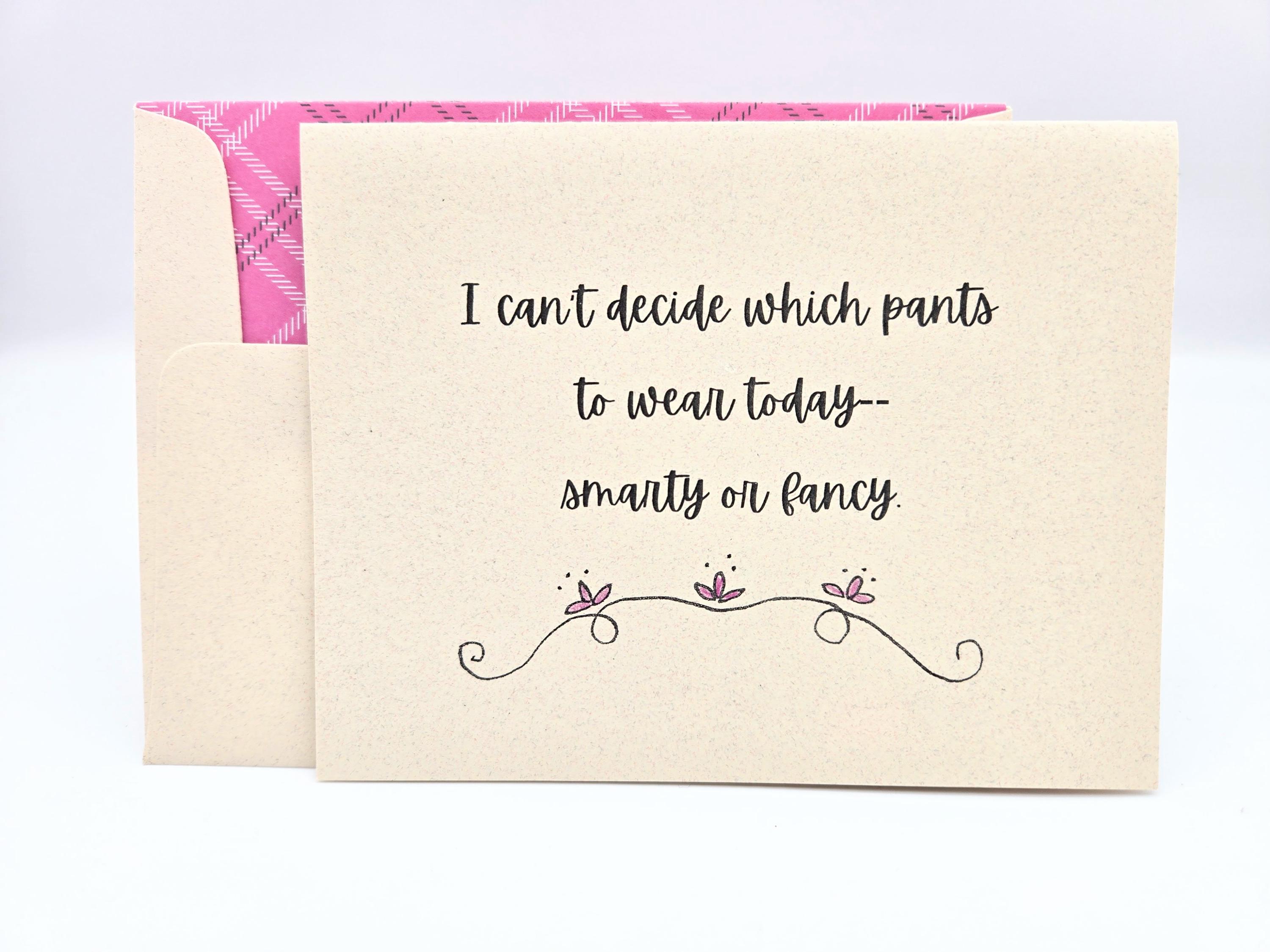 Smarty Pants Card - Etsy