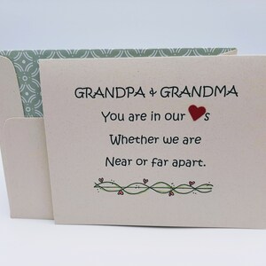 Grandparents Card from Us - Grandpa and Grandma Greeting Card - Love of Grandparents - Grandparents Anniversary Card - Grandpa and Grandma