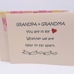 Grandpa and Grandma Card - Love of Grandparents Card - Grandparents Anniversary Card - Grandpa & Grandma Valentine - Grandparent Card