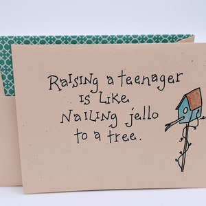 Funny Teenager Card - Card for Parents of Teens - Mother&#39;s Day Card for Teens - Teenagers in the House